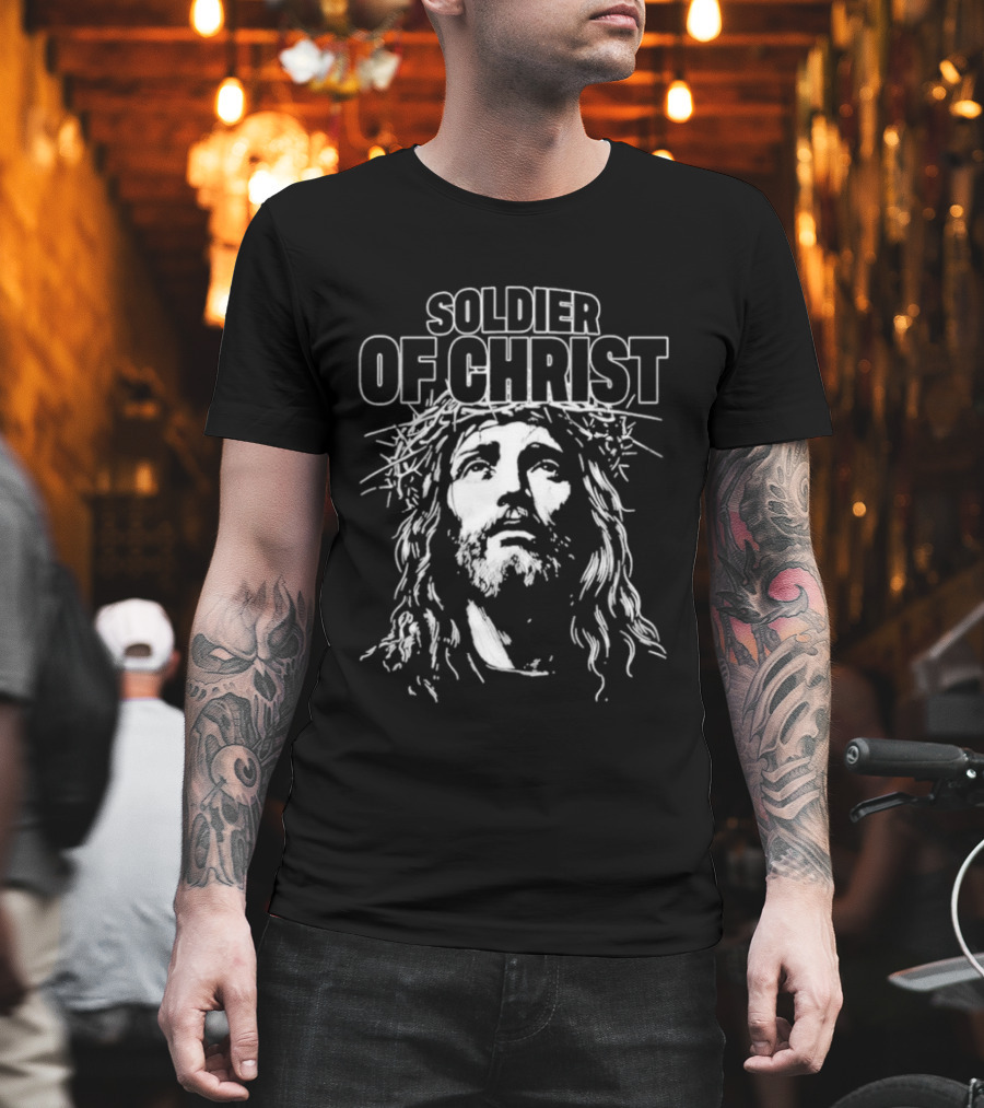 SOLDIER OF CHRIST DefiantLs Jesus Christ Crown Of Thorns T-Shirt