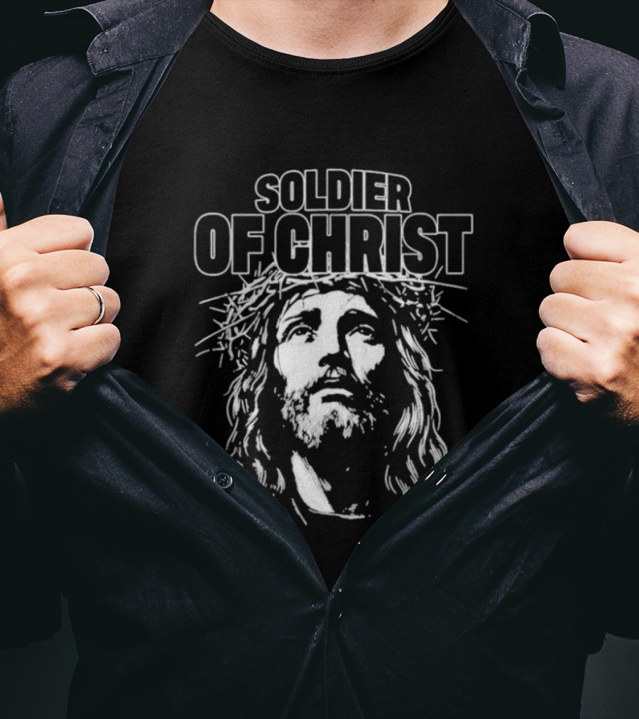 SOLDIER OF CHRIST DefiantLs Jesus Christ Crown Of Thorns T-Shirt