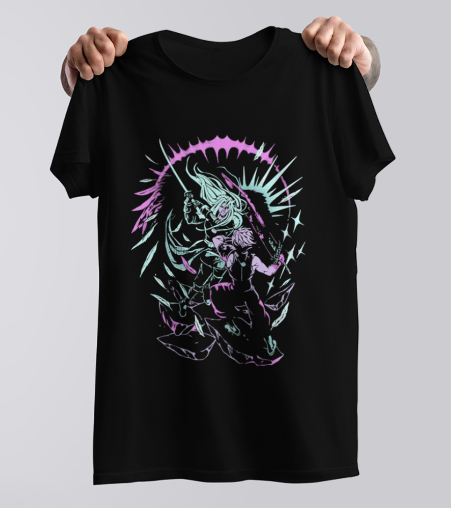 Final Fantasy Seven Seconds Till The End Iconic Battle Scene Cloud And Sephiroth T-Shirt