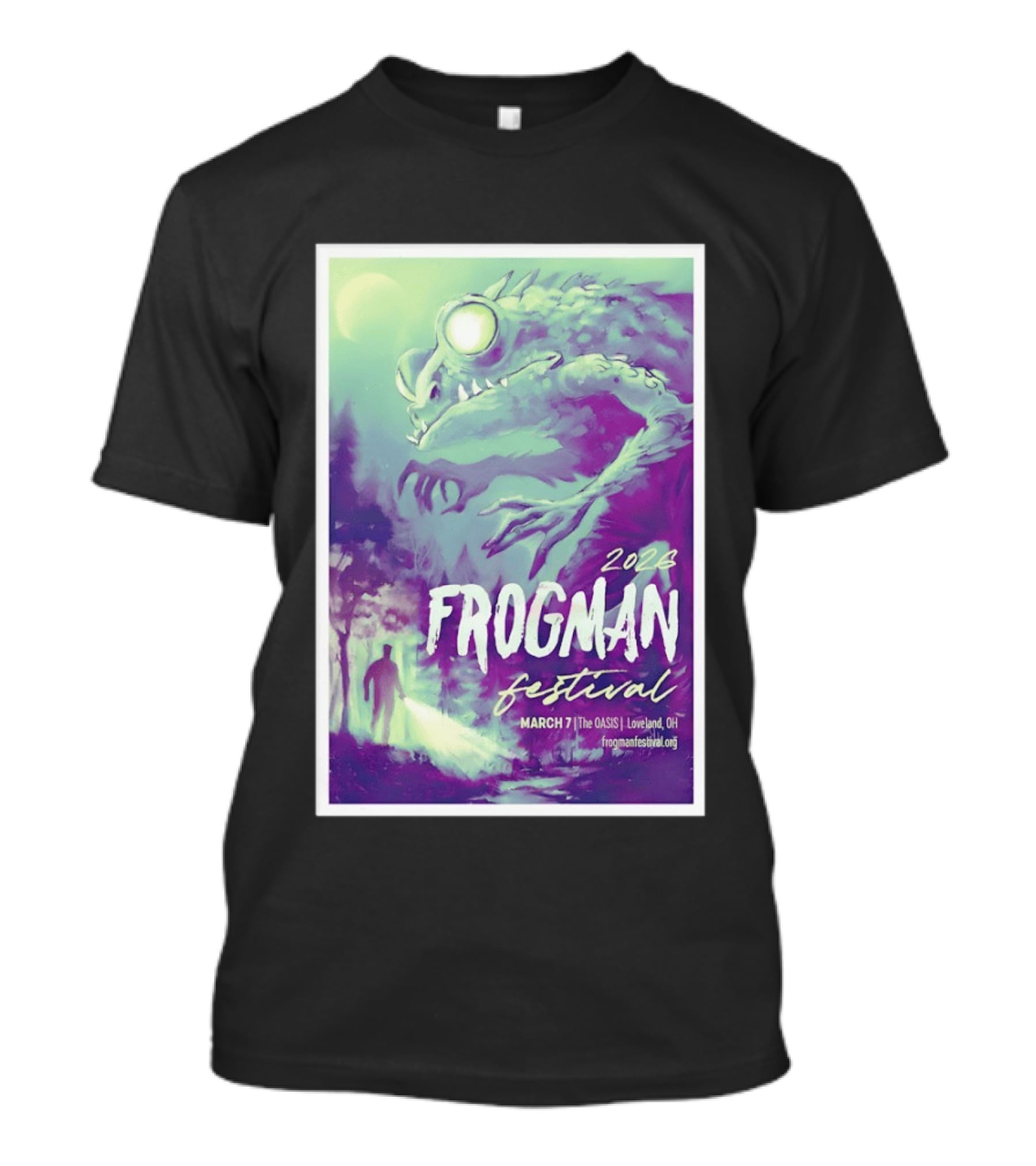2026 Frogman Festival Loveland OH March 7 At The Oasis T-Shirt