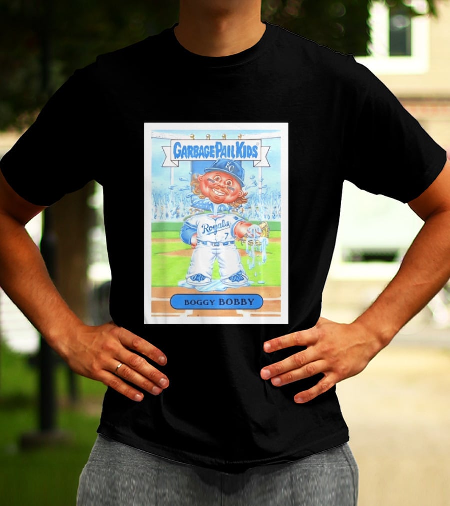 Garbage Pail Kids Boggy Bobby Royals KC Baseball Card T-Shirt