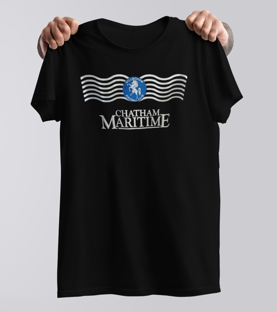 Gillingham Football Club Chatham Maritime Waves T-Shirt