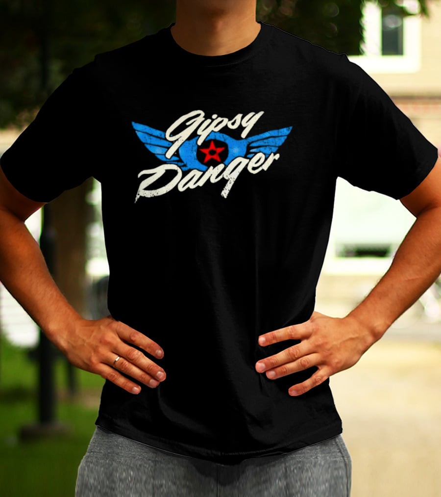Gipsy Danger Blue Wings Red Star T-Shirt