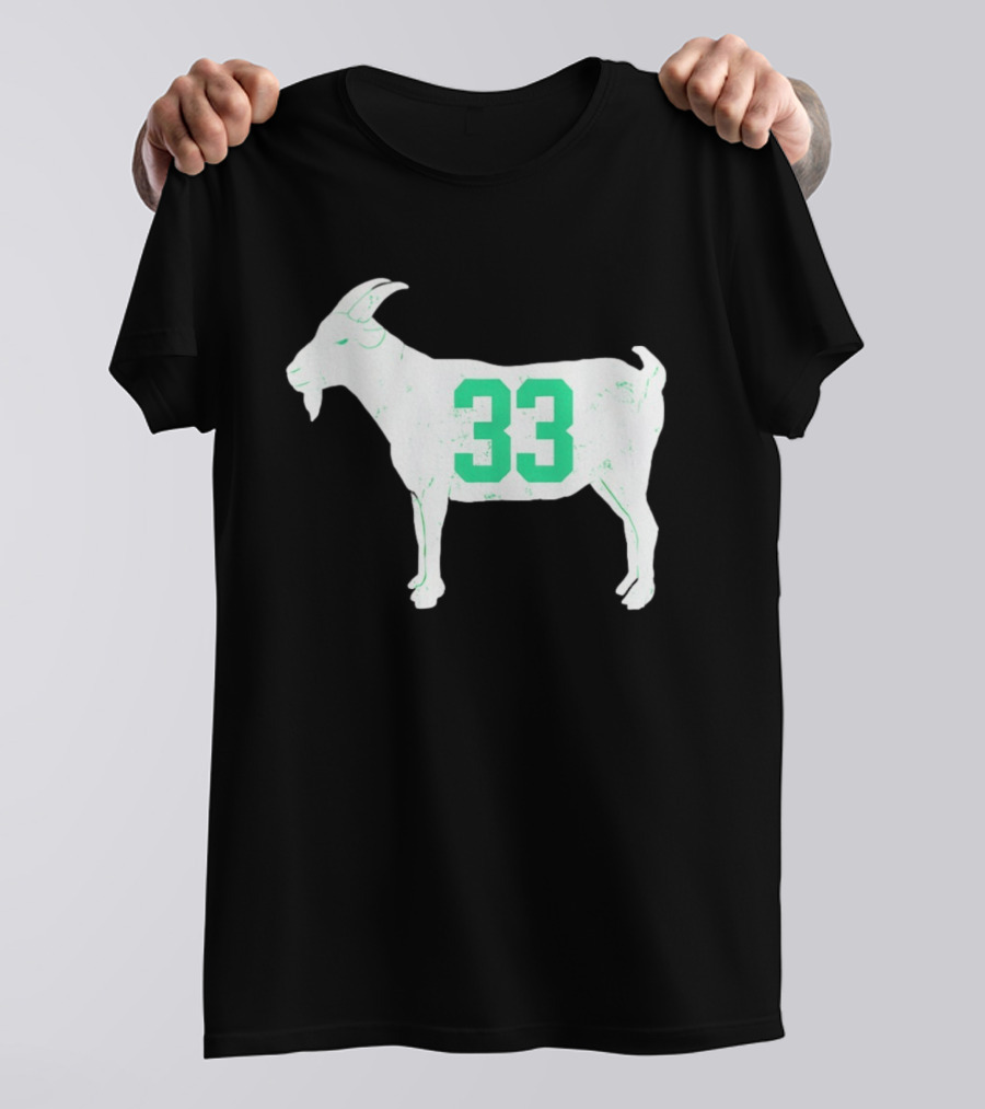 Larry Bird Goat 33 Boston Celtics St Patrick's Day Basketball T-Shirt