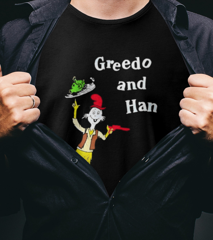 Greedo And Han Dr Seuss Blaster T-Shirt