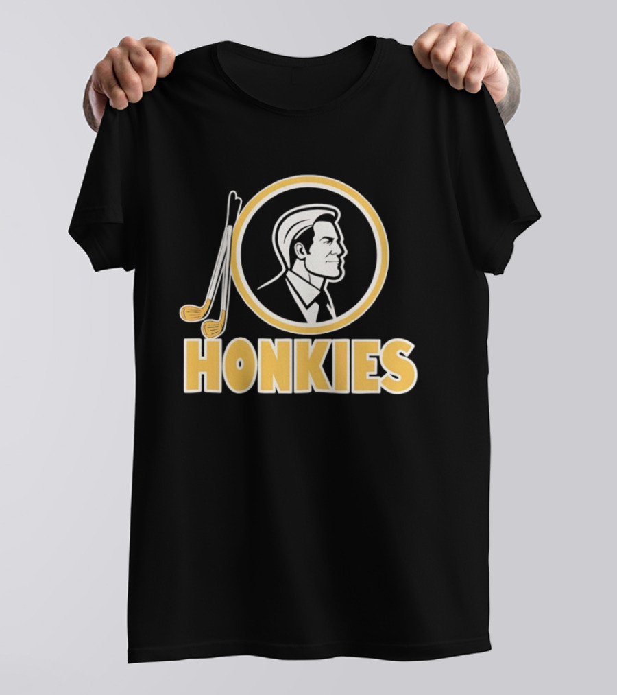 Honkies Washington Commander Golf Icon Circular Motif T-Shirt