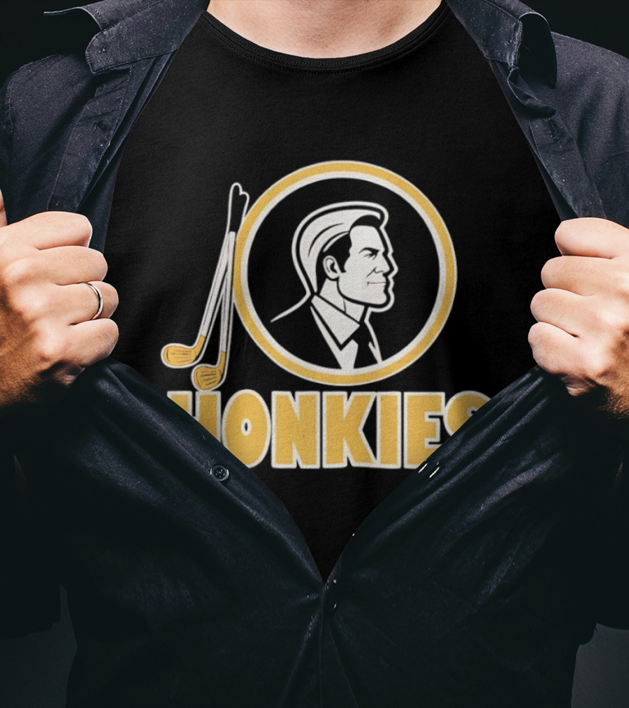 Honkies Washington Commander Golf Icon Circular Motif T-Shirt