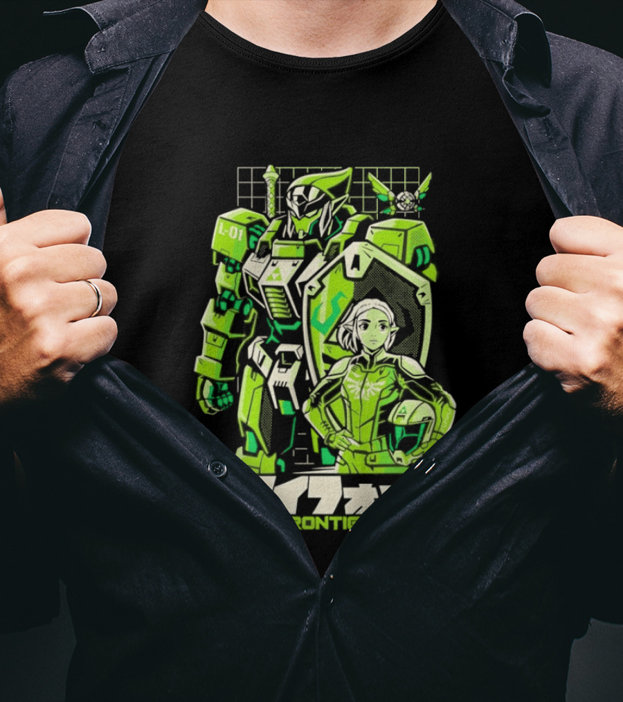 Hylian Mecha Triad Frontier Triforce L 01 Japanese T-Shirt