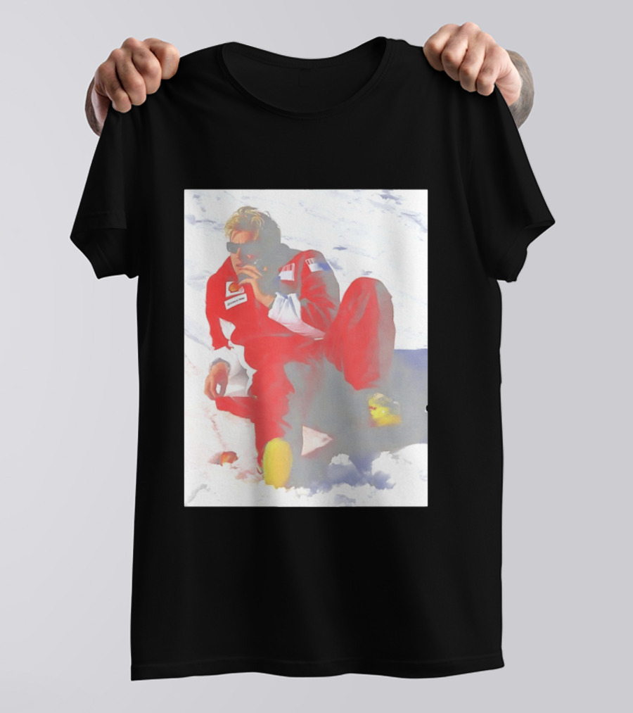 Ice Man Kimi Raikkonen F1 Ferrari Team Racing Legend T-Shirt