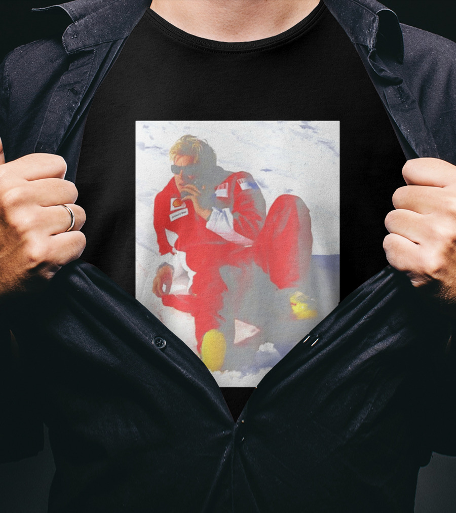 Ice Man Kimi Raikkonen F1 Ferrari Team Racing Legend T-Shirt