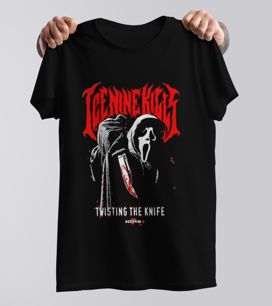Ice Nine Kills Twisting The Knife Ghostface Scream 7 T-Shirt