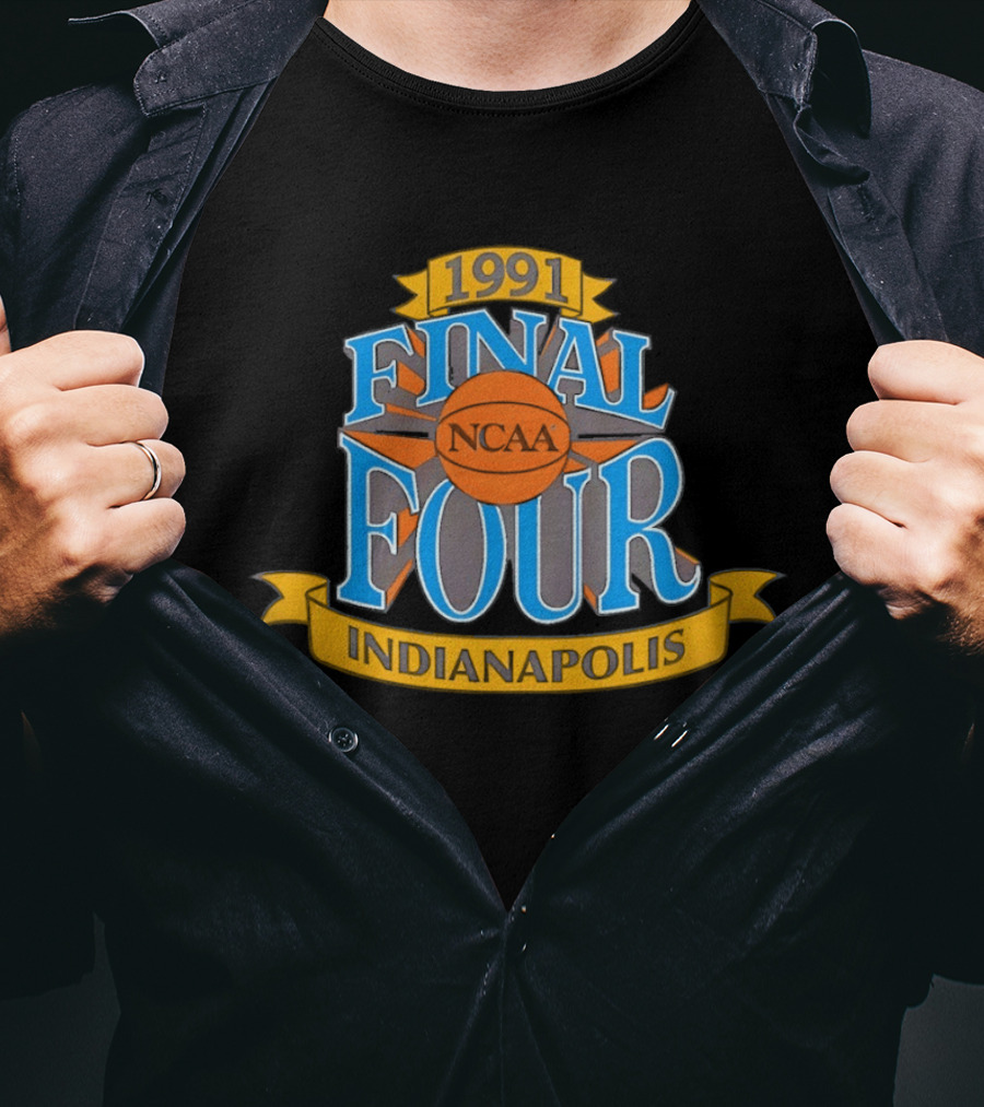 1991 Indianapolis NCAA Final Four Basketball Tournament T-Shirt