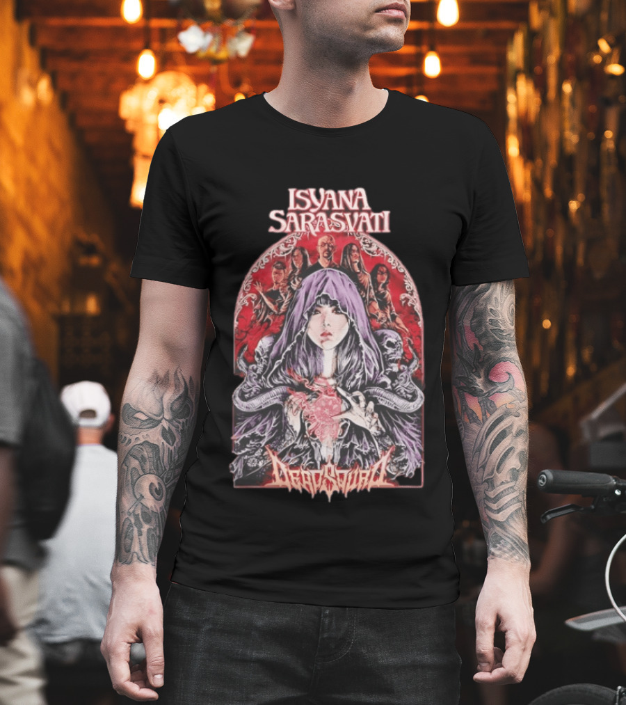 Isyana Sarasvati Deadsquad Collaboration Gothic Band T-Shirt