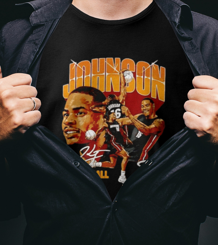 Johnson Heat Basketball Keyonte Johnson Miami 16 T-Shirt