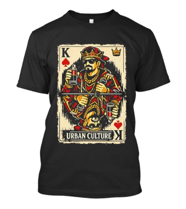King Spades Urban Culture Playing Card T-Shirt