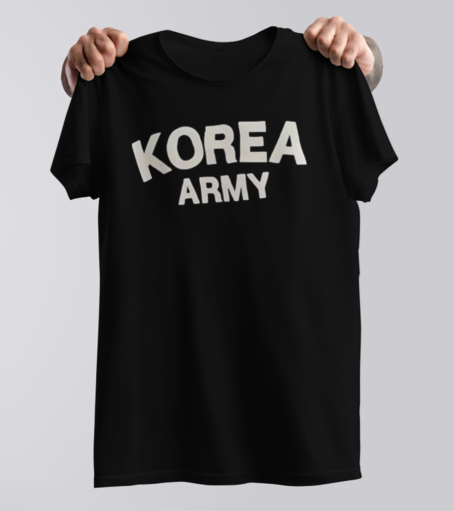 Korea Army Lettering T-Shirt