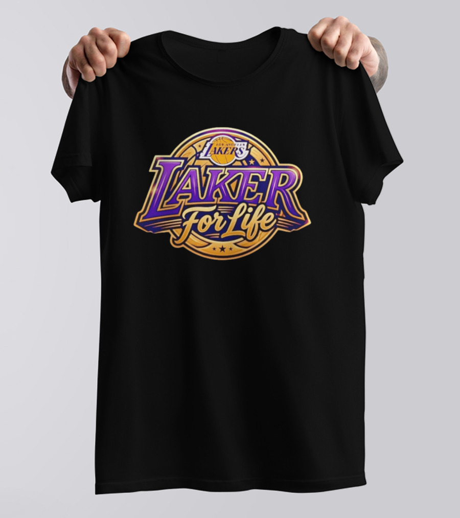 Los Angeles Lakers Laker For Life Basketball Fan Gear T-Shirt