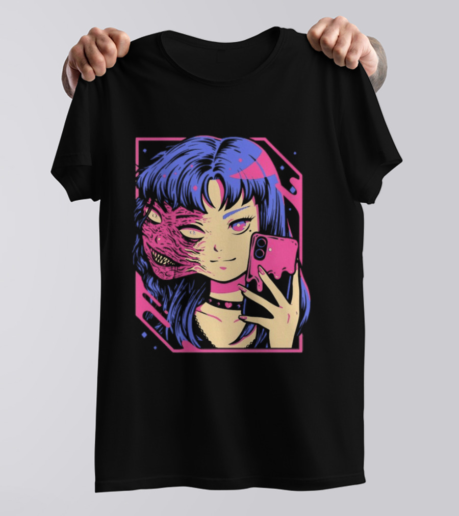 Love Me To Death Again Anime Zombie Aesthetic Pastel Goth T-Shirt