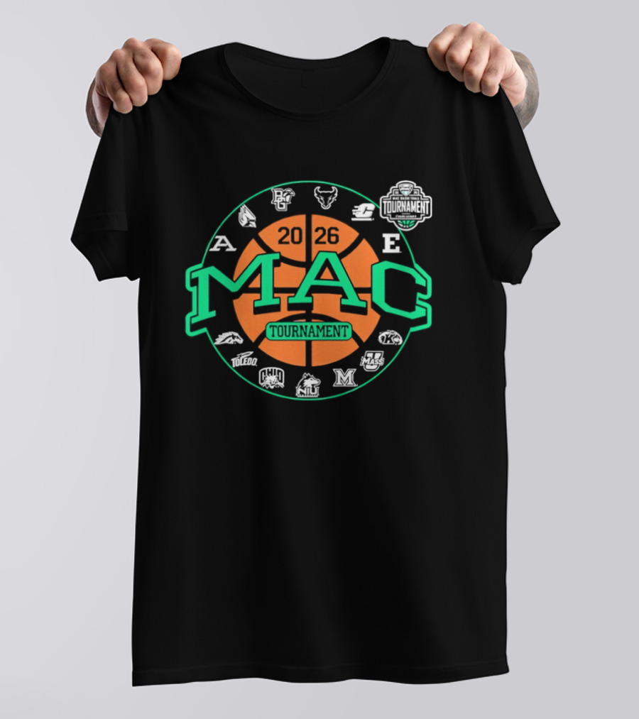 MAC Basketball Tournament Team Emblems And Logos T-Shirt