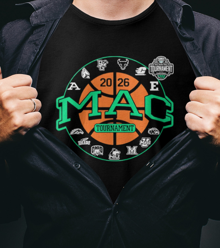 MAC Basketball Tournament Team Emblems And Logos T-Shirt