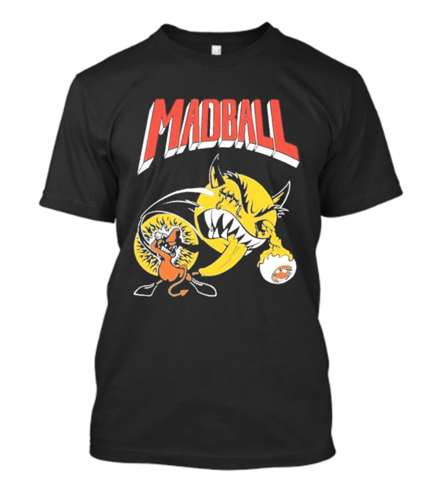 Madball South America Tour March 2026 Yellow Angry Character With Baseball Bat T-Shirt