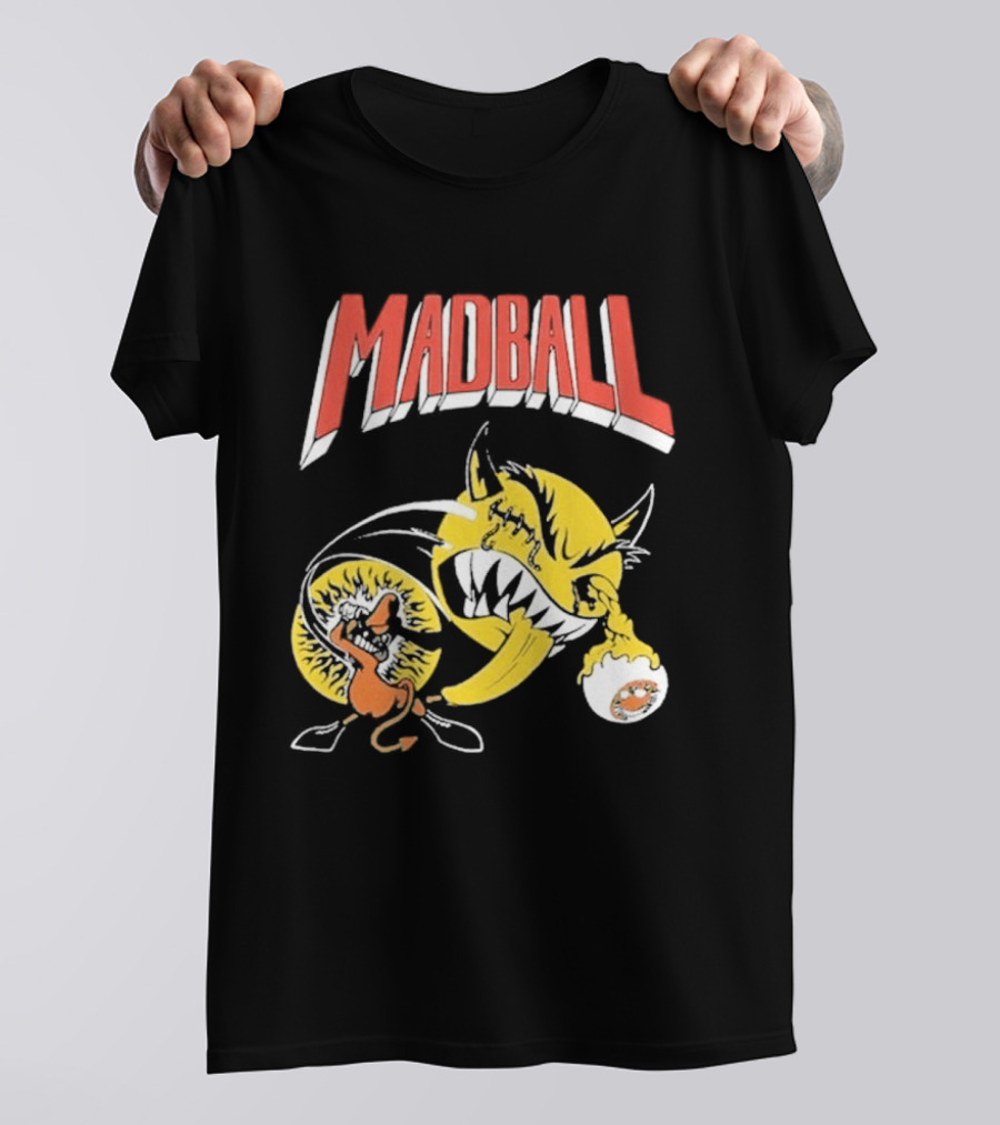 Madball South America Tour March 2026 Yellow Angry Character With Baseball Bat T-Shirt
