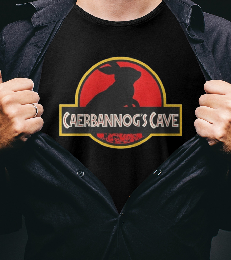 Monty Python And The Holy Grail Caerbannog's Cave Jurassic T-Shirt