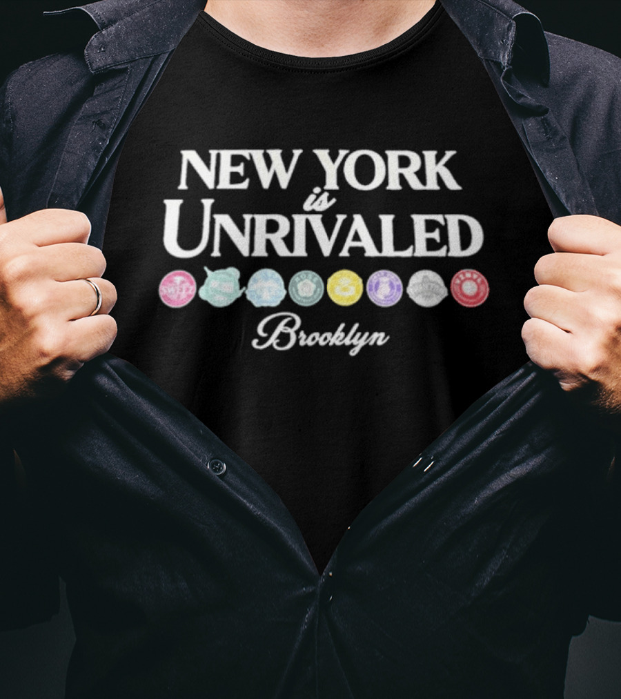 New York Is Unrivaled Brooklyn Sweet Themed Circles T-Shirt