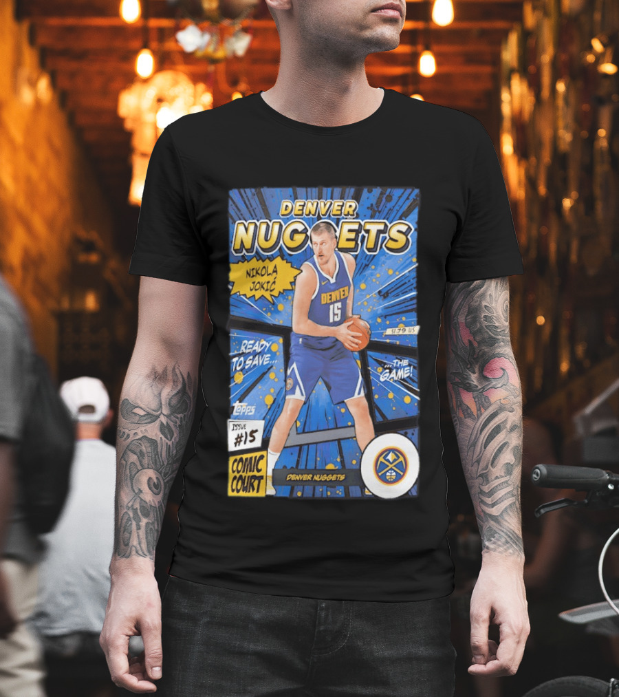 Denver Nuggets Nikola Jokic Comic Court Issue 15 T-Shirt