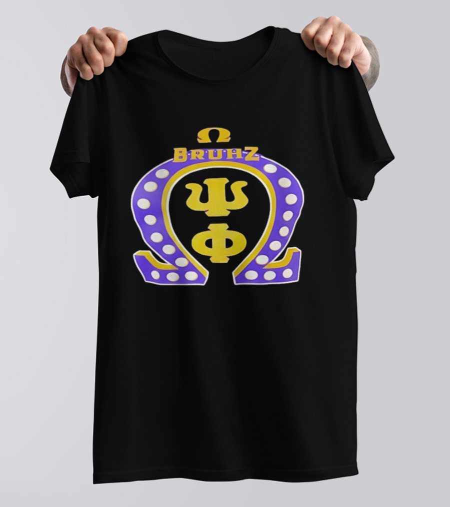 Omega Psi Phi Bruhz Greek Letters T-Shirt