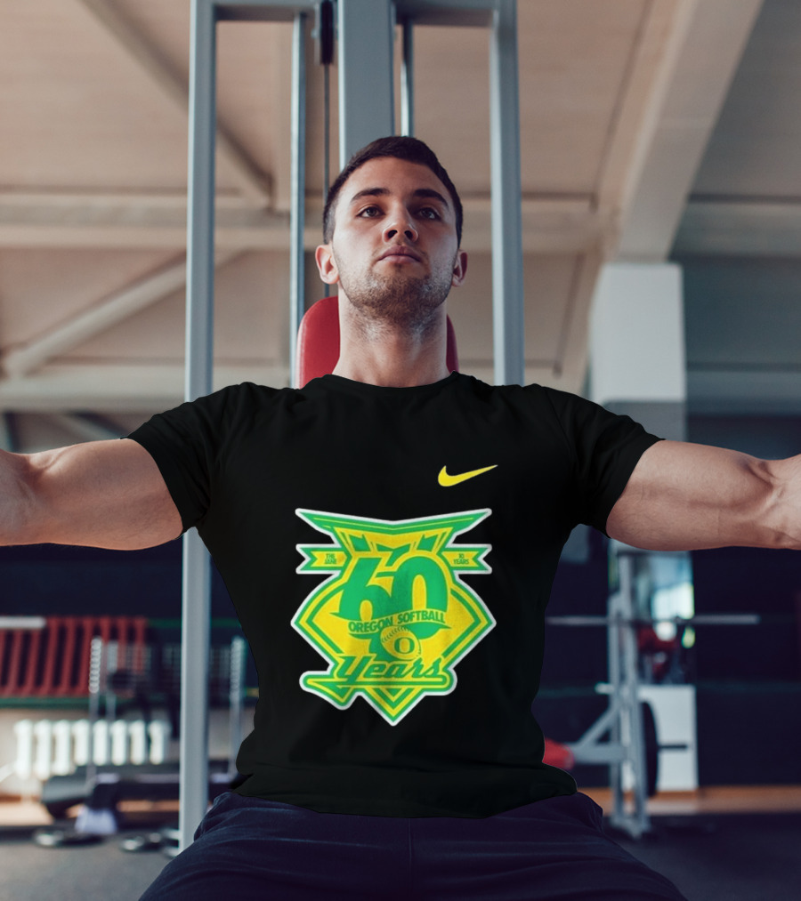 Nike Oregon Softball 60 Years Anniversary T-Shirt