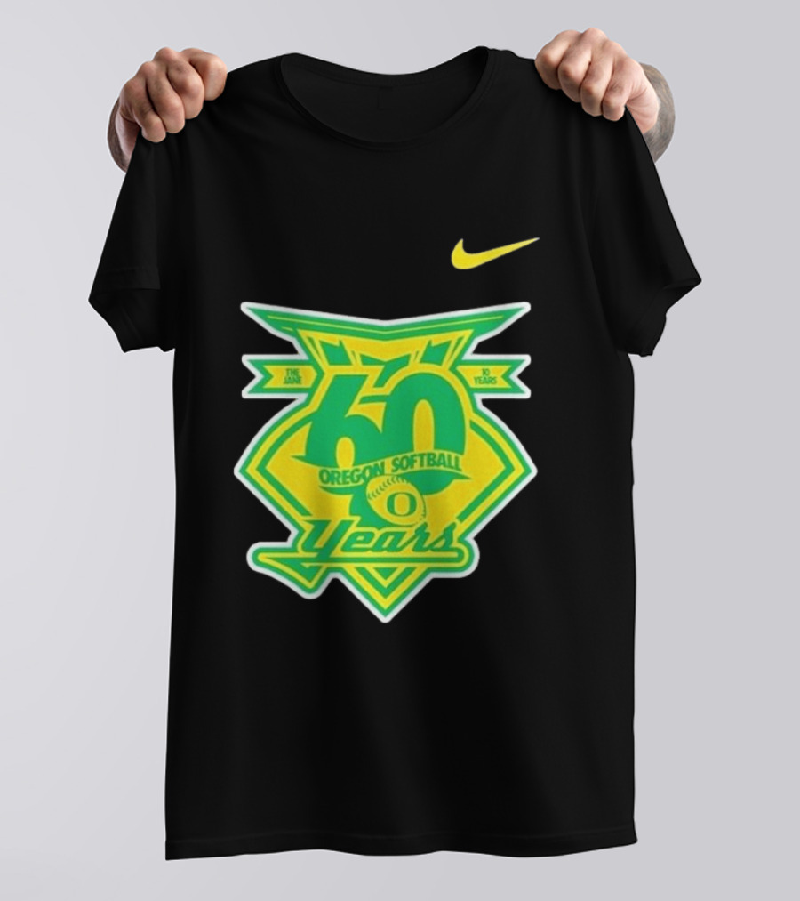 Nike Oregon Softball 60 Years Anniversary T-Shirt