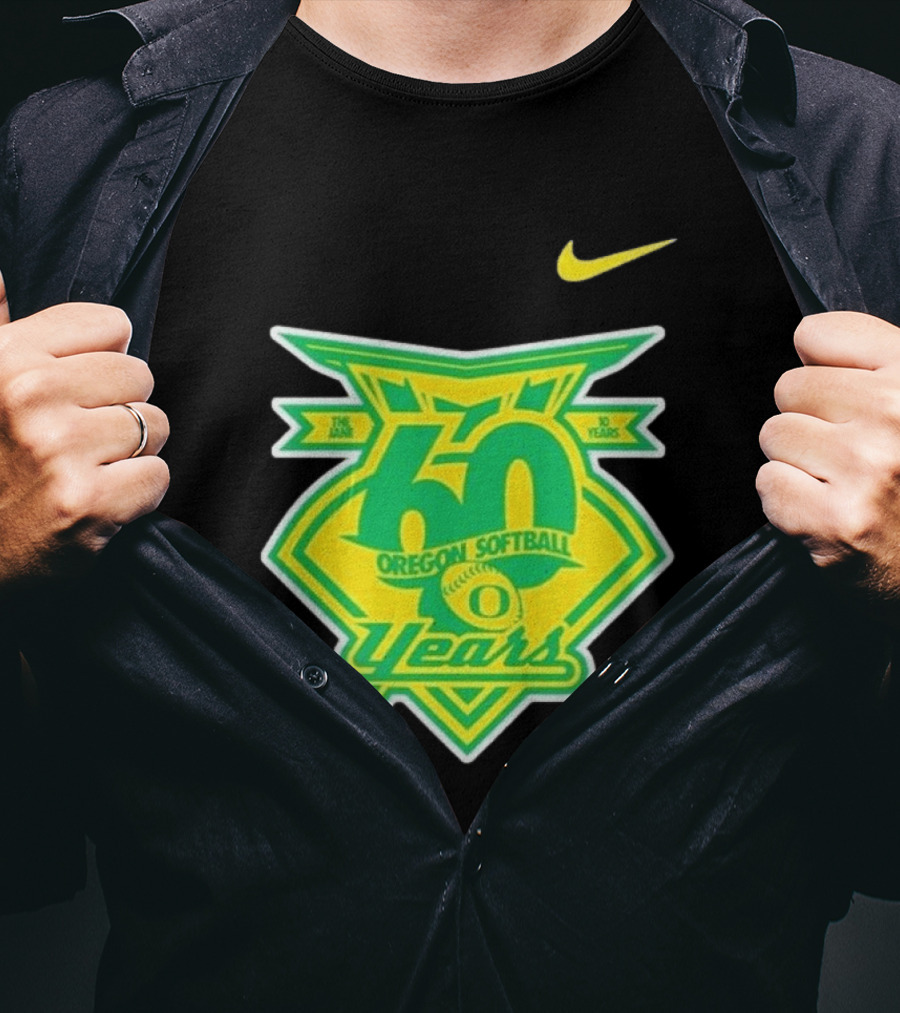 Nike Oregon Softball 60 Years Anniversary T-Shirt