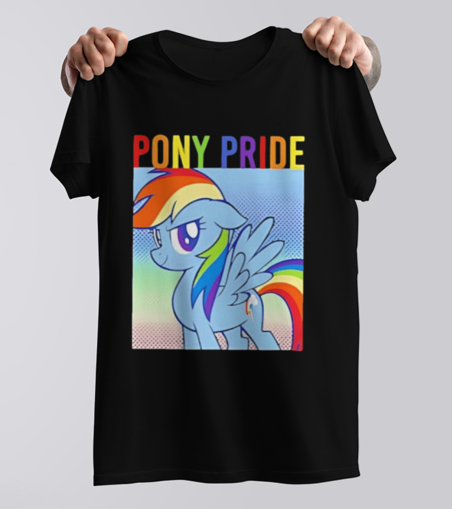Rainbow Dash Pony Pride My Little Pony Rainbow T-Shirt