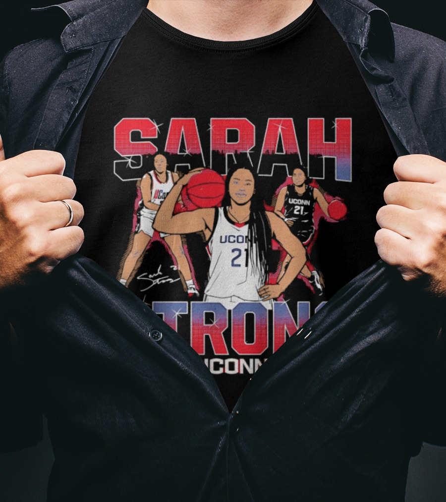 UConn Huskies Sarah Strong Basketball Player T-Shirt