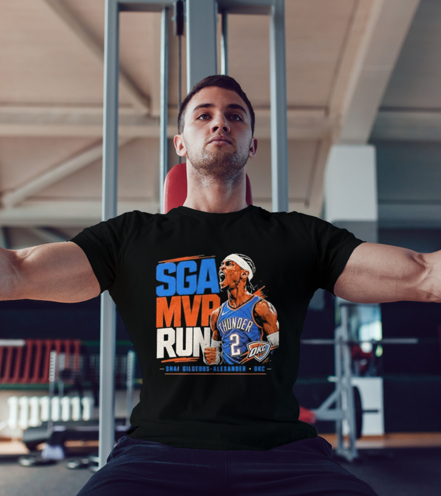 SGA MVP Run Shai Gilgeous Alexander OKC Thunder 2 T-Shirt