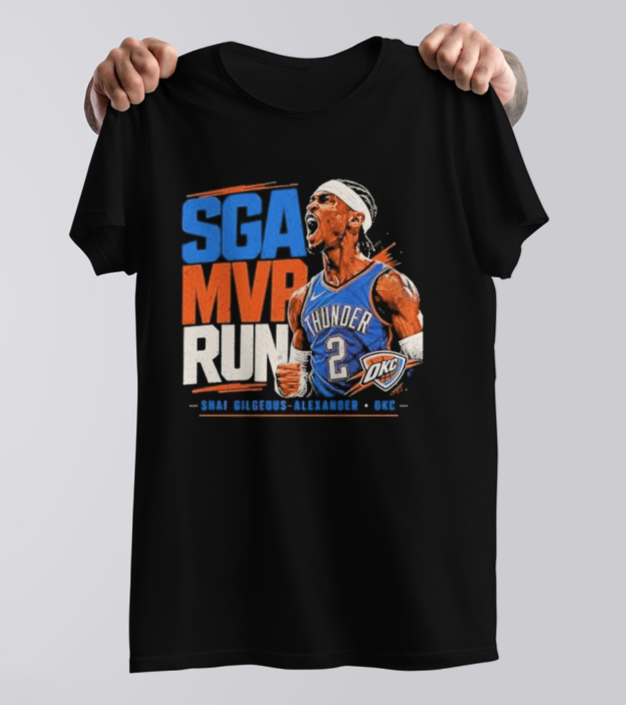 SGA MVP Run Shai Gilgeous Alexander OKC Thunder 2 T-Shirt