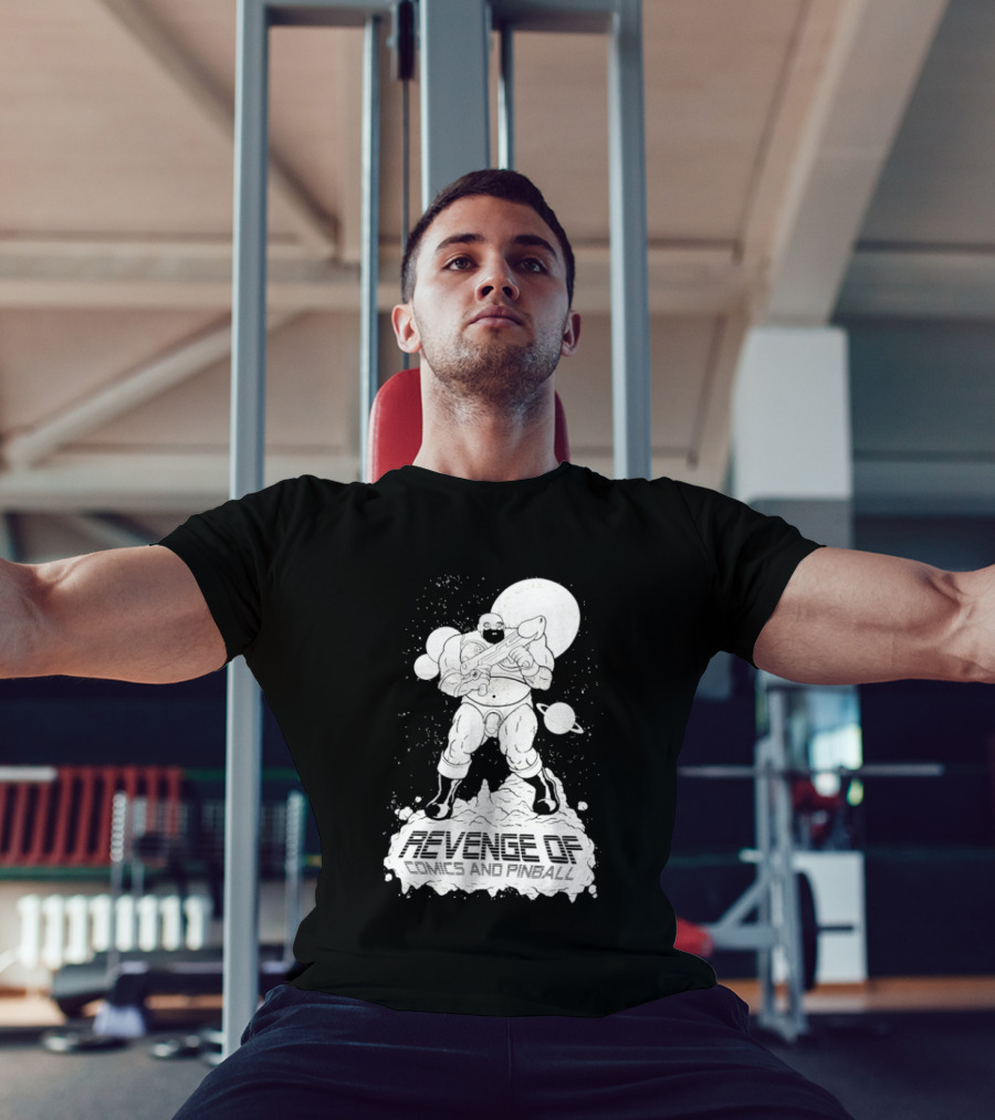 Revenge Of Comics And Pinball Spacesuit Cosmic Warrior Planet Battle T-Shirt
