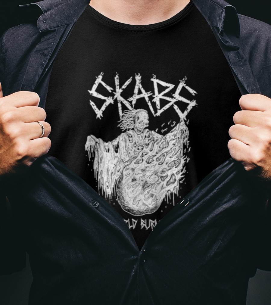 SKABS World Burner Skeleton Phantom Graffiti T-Shirt