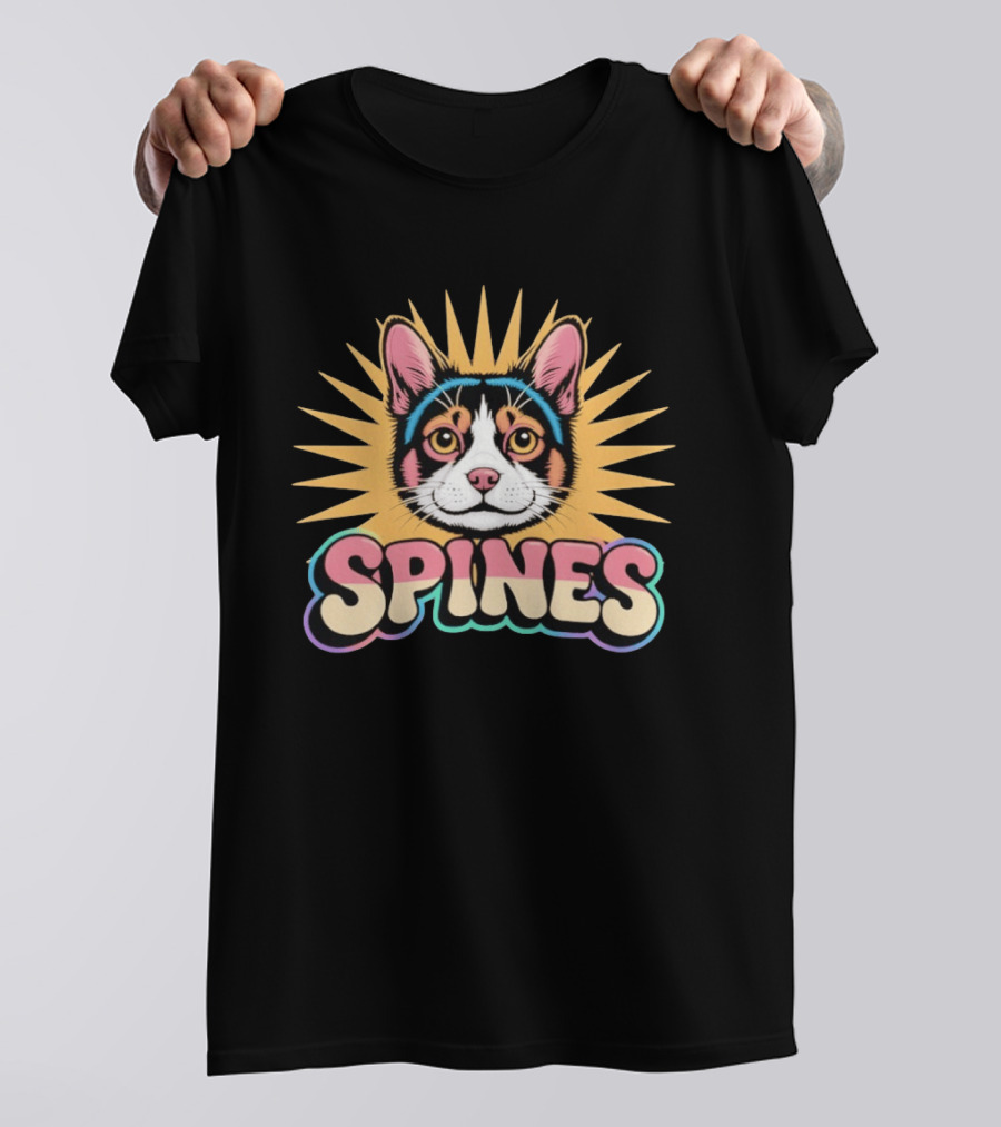 Spines Cat Radiant Sunburst T-Shirt