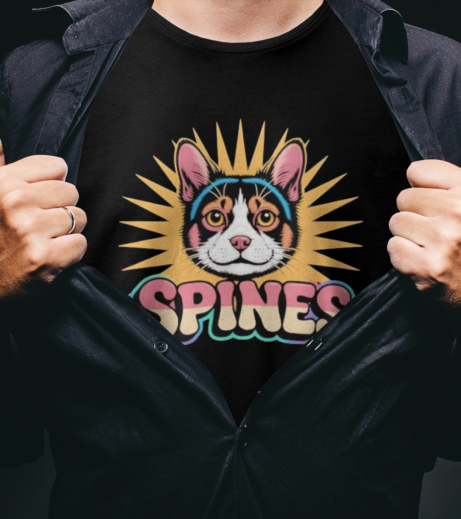 Spines Cat Radiant Sunburst T-Shirt