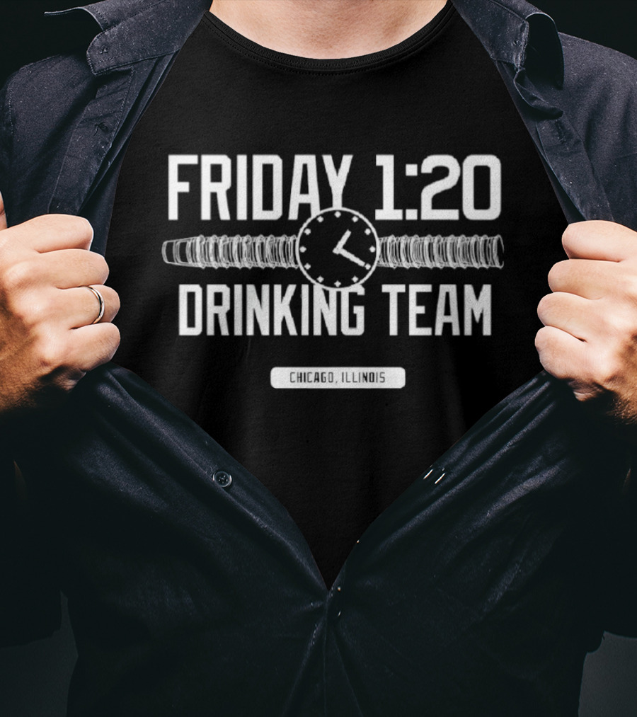 Friday 1:20 Drinking Team Chicago Illinois St. Patrick's Day T-Shirt