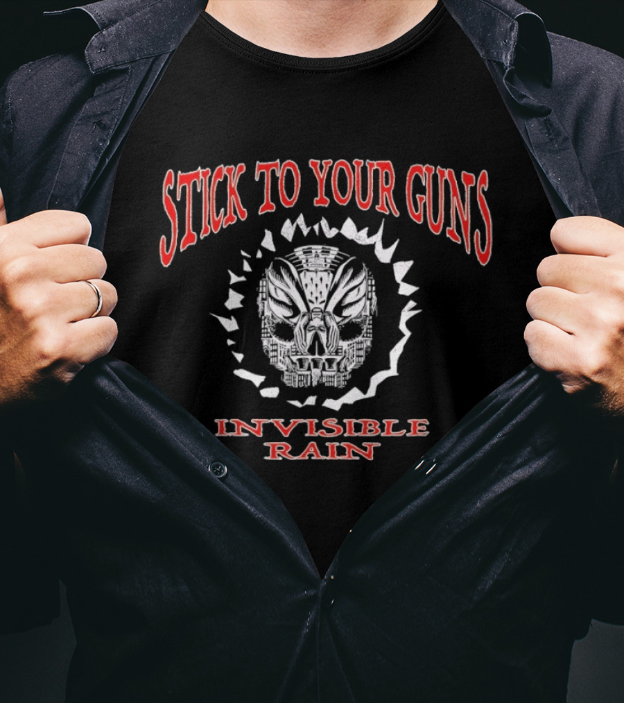 Stick To Your Guns Skull Invisible Rain T-Shirt