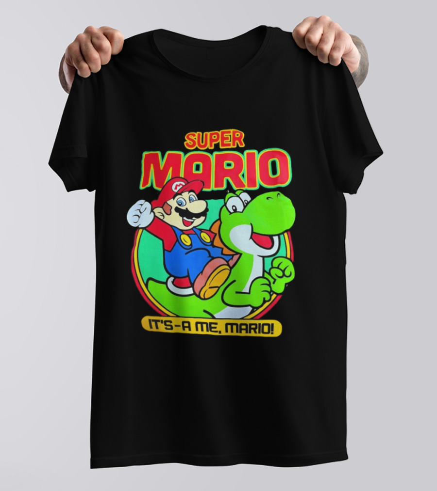 Super Mario Yoshi It's A Me Mario Nostalgic Adventure T-Shirt