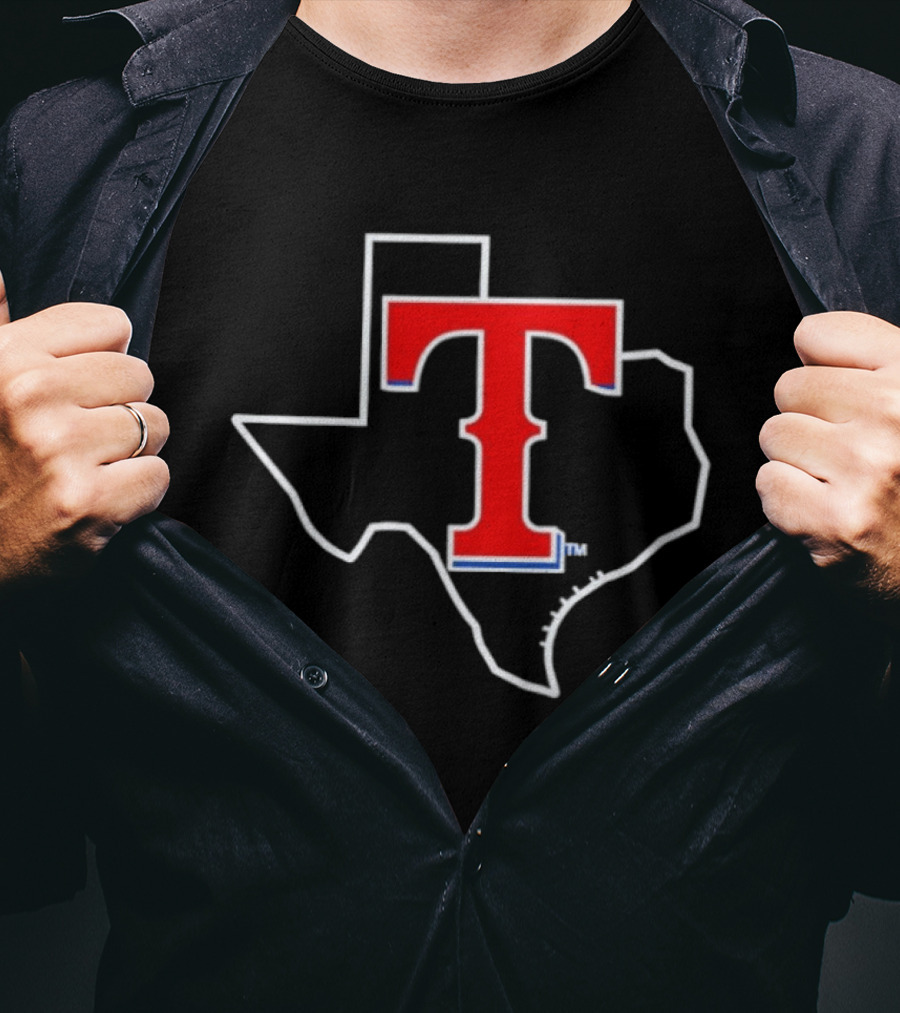Texas Rangers MLB Iconic State T T-Shirt