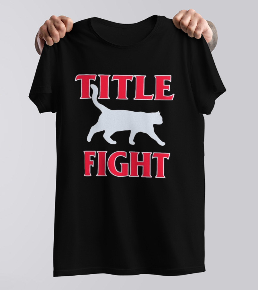Title Fight Cat Silhouette Stray Rats Fanmade T-Shirt