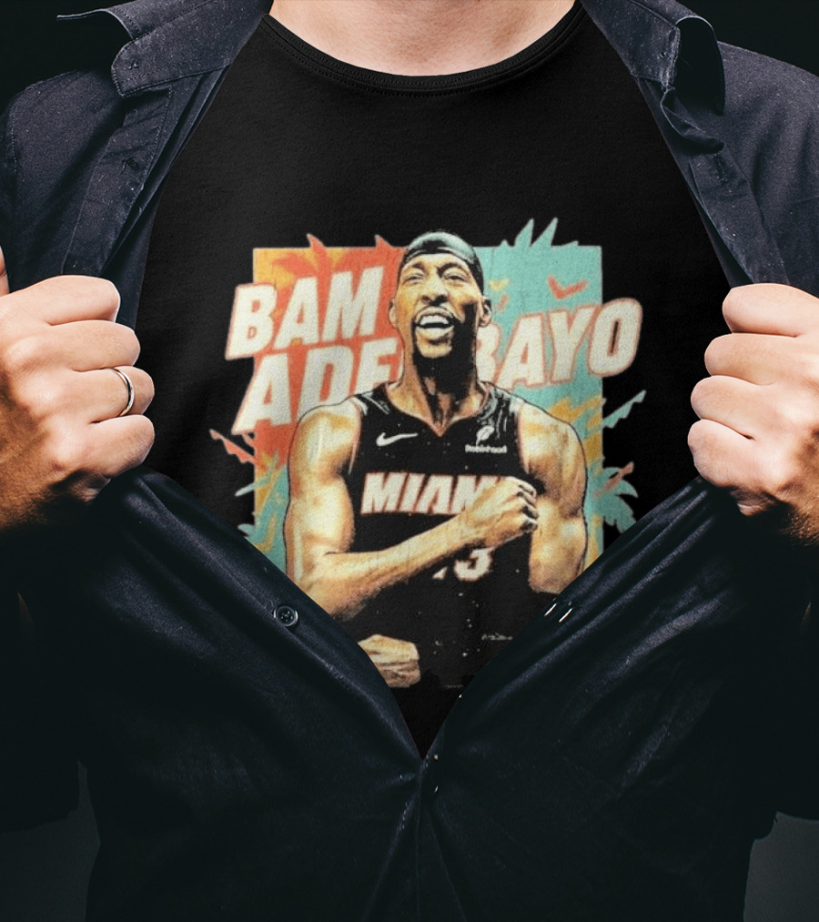 Bam Adebayo Miami Basketball NBA Star Tropical Vibes T-Shirt
