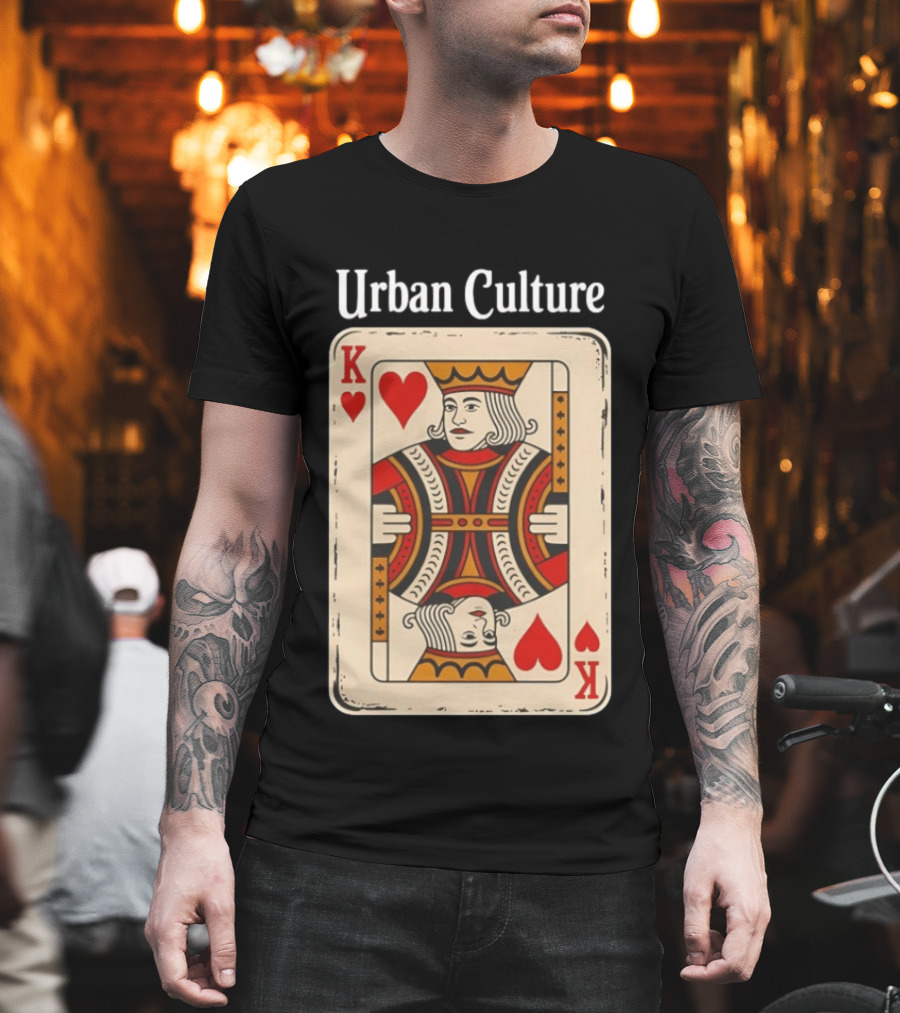 Urban Culture King Of Hearts Card T-Shirt