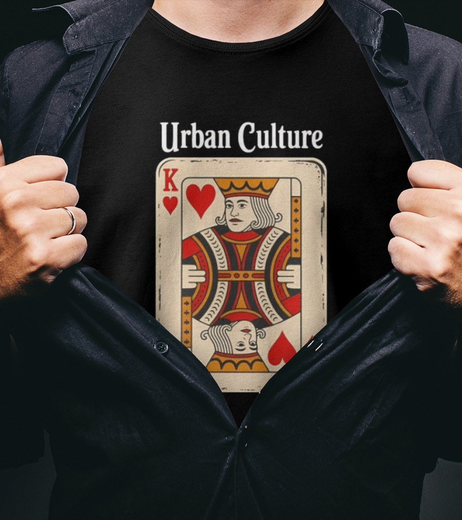 Urban Culture King Of Hearts Card T-Shirt