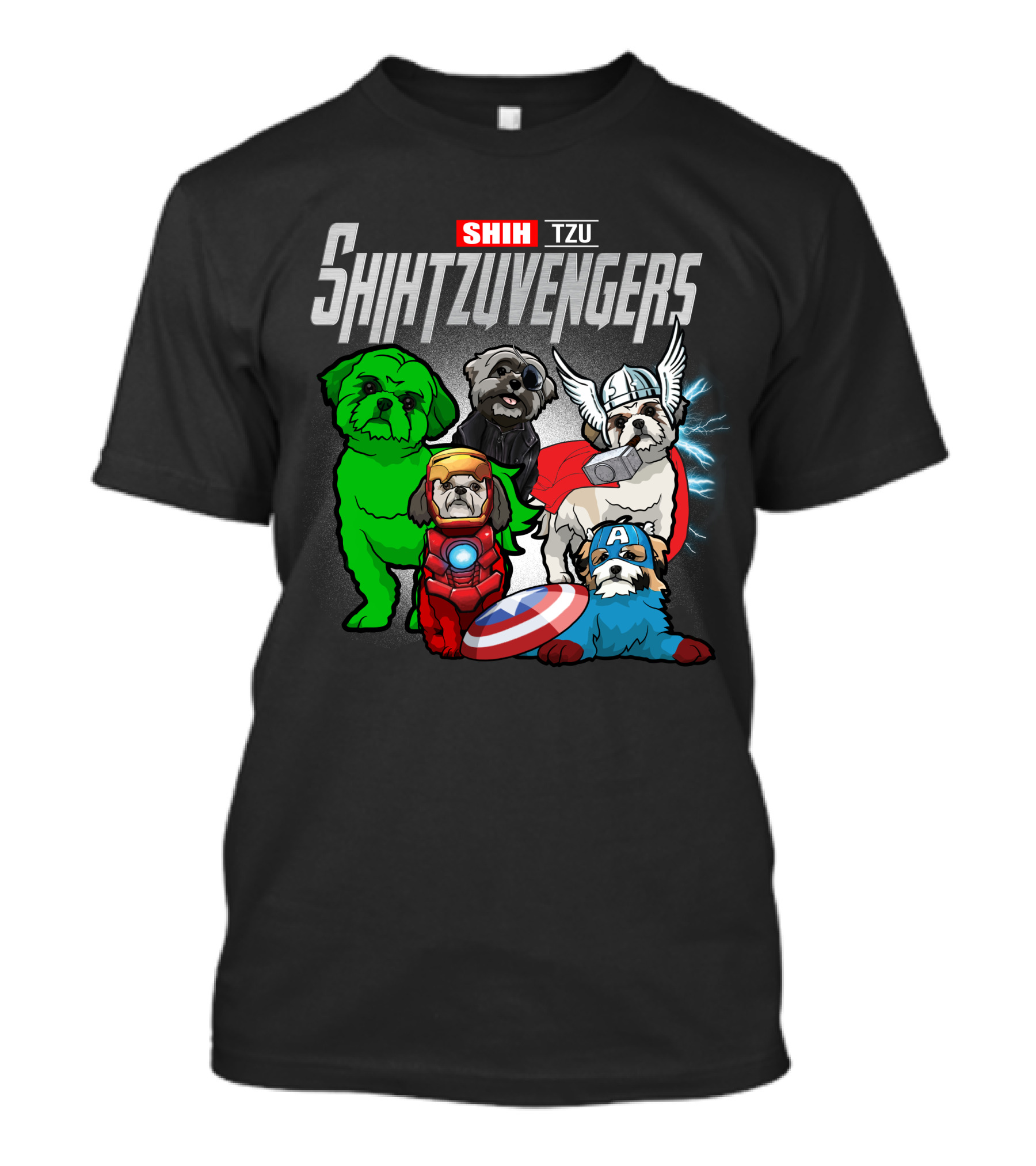 Shih Tzu Shihtzuvengers Marvel Dog T-Shirt